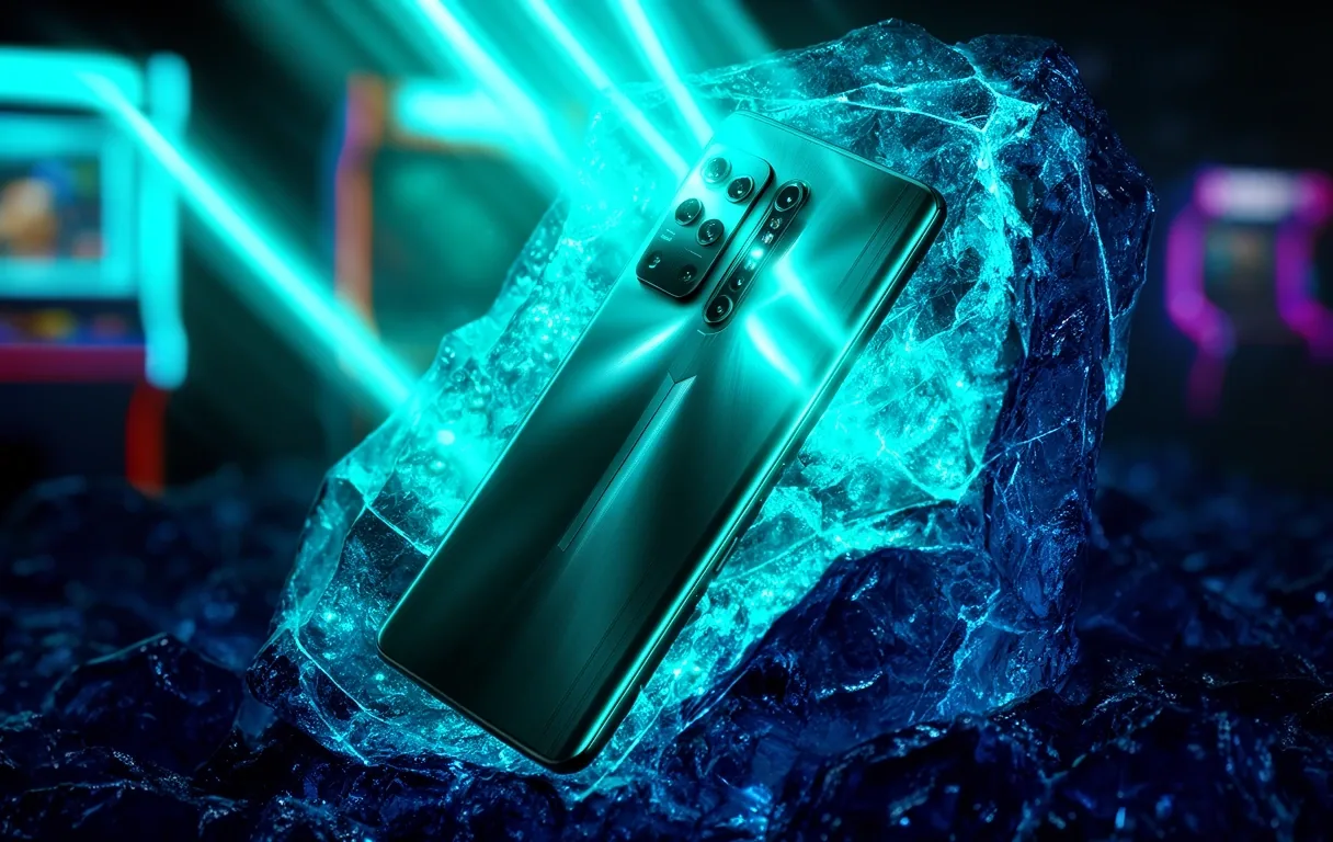 Frozen high-performance mobile device representing low-latency gaming